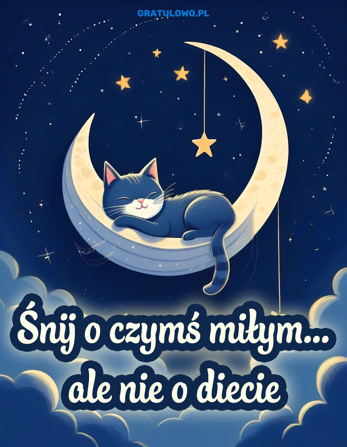 Serdeczne życzenia spokojnej nocy dla Ciebie Serdeczne życzenia spokojnej nocy dla Ciebie